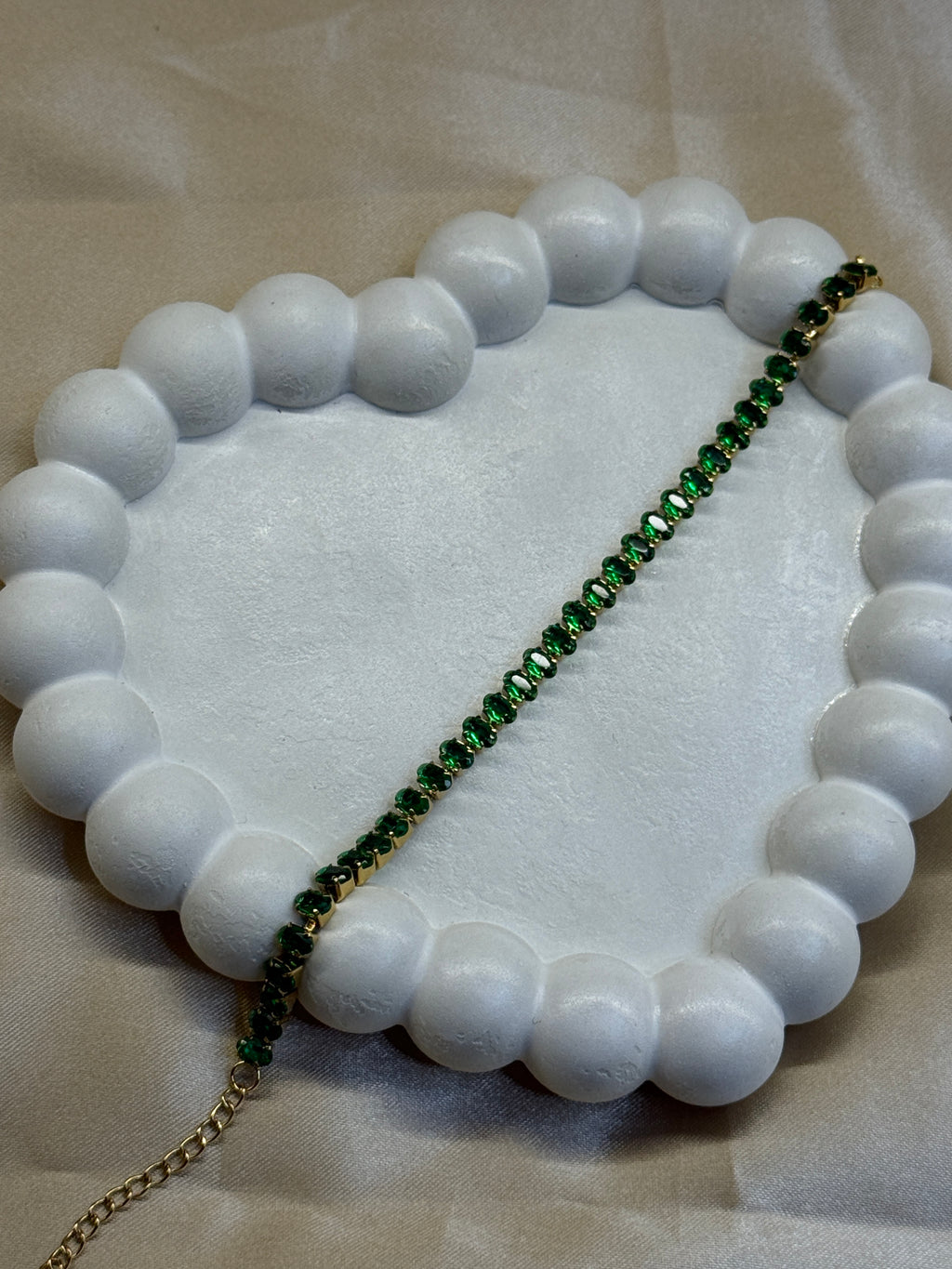 Emerald Charm Bracelet