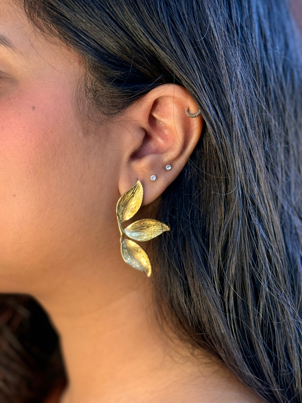 Glow Leaf Earrings