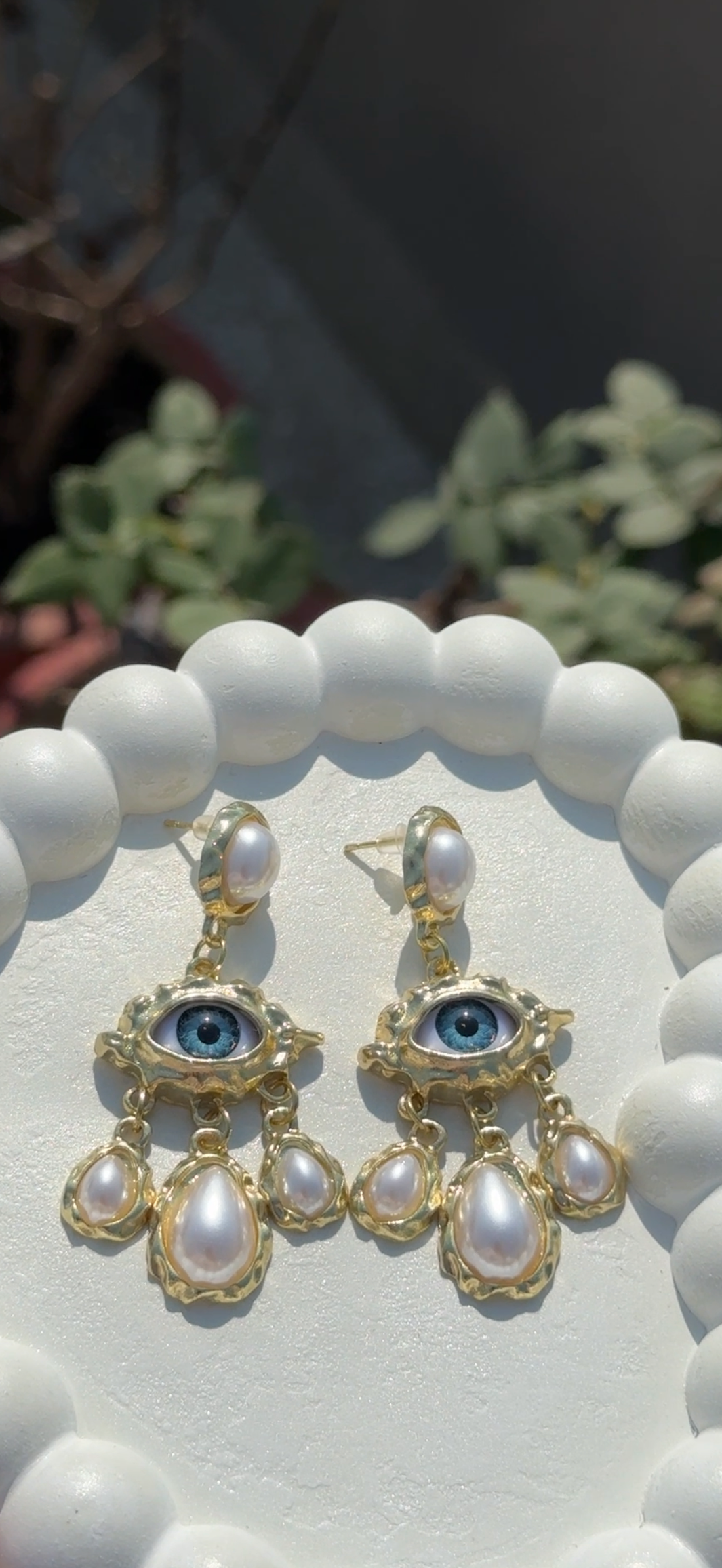 Evil Eye Pearl Drops